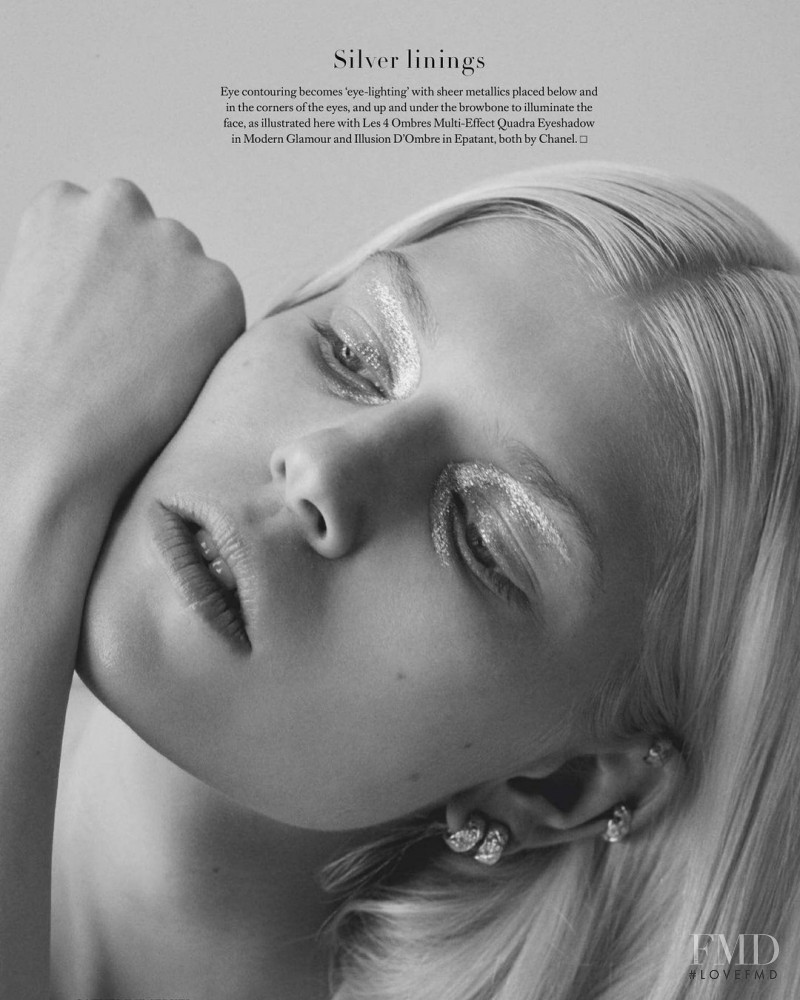 Ola Rudnicka featured in Beauty Bazaar: Precious Metals, April 2021