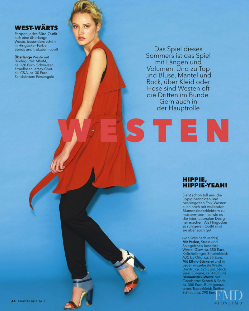 Shona Lee Gal featured in Die Neue Mode, March 2016