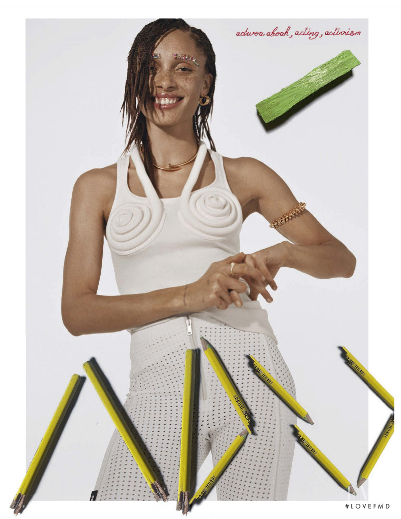 Adwoa Aboah featured in Beauty: Adwoa, March 2021