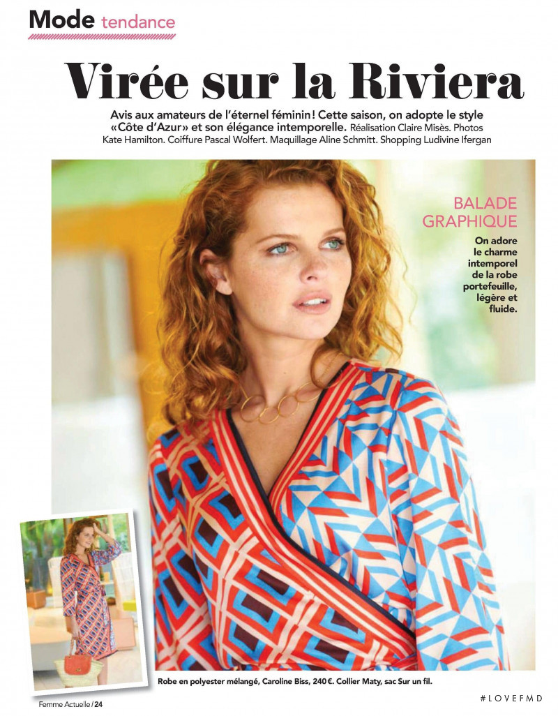 Valeria Lakhina featured in Viree sur la Riviera, April 2019