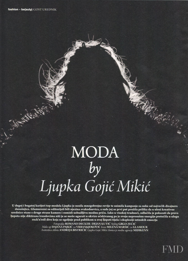 Ljupka Gojic featured in Moda, September 2011