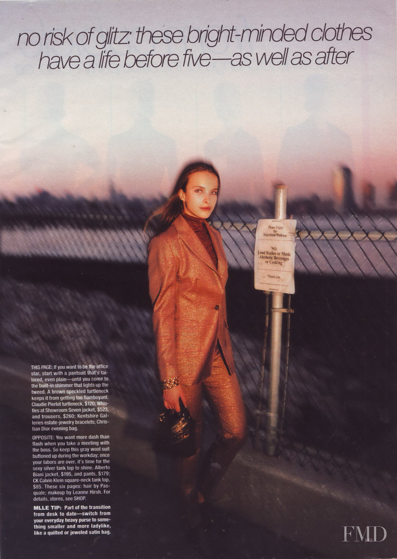 Ljupka Gojic featured in Rise & Shine, December 1997