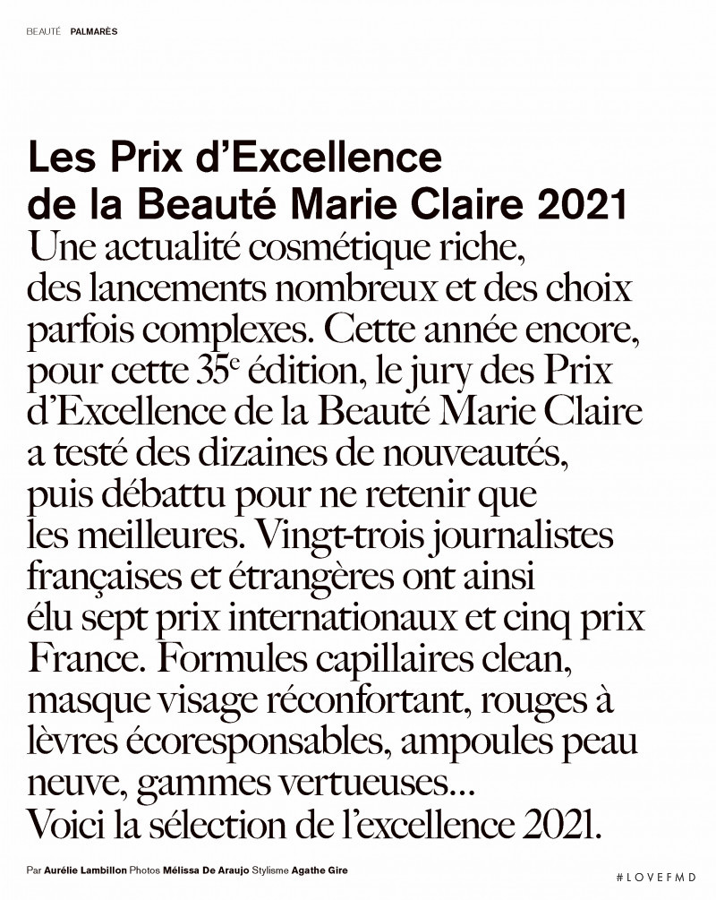 Les Prix de Excellence 2021, March 2021