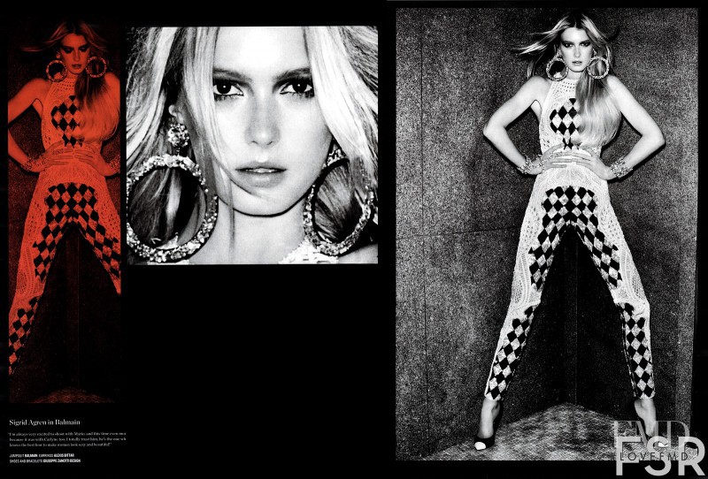 Sigrid Agren featured in Model Mania, February 2013