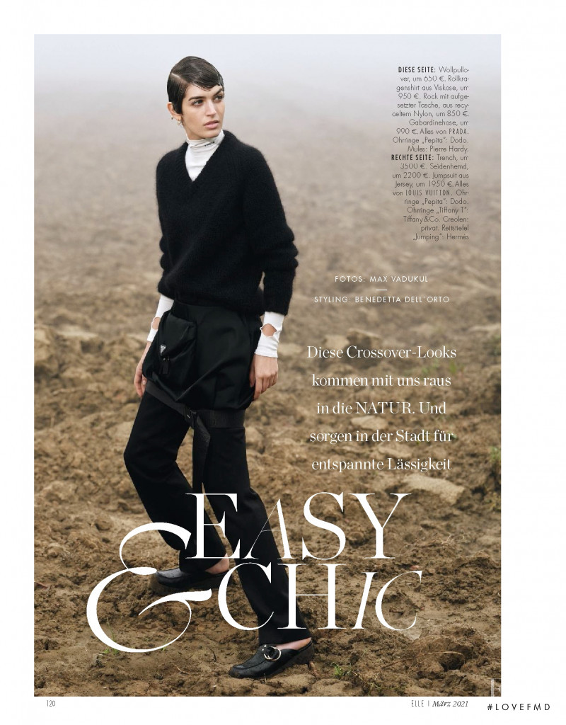 Greta Ferro featured in Easy & Chic, March 2021