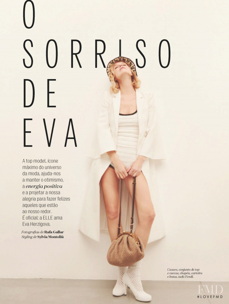 Eva Herzigova featured in O Sorriso De Eva, March 2021