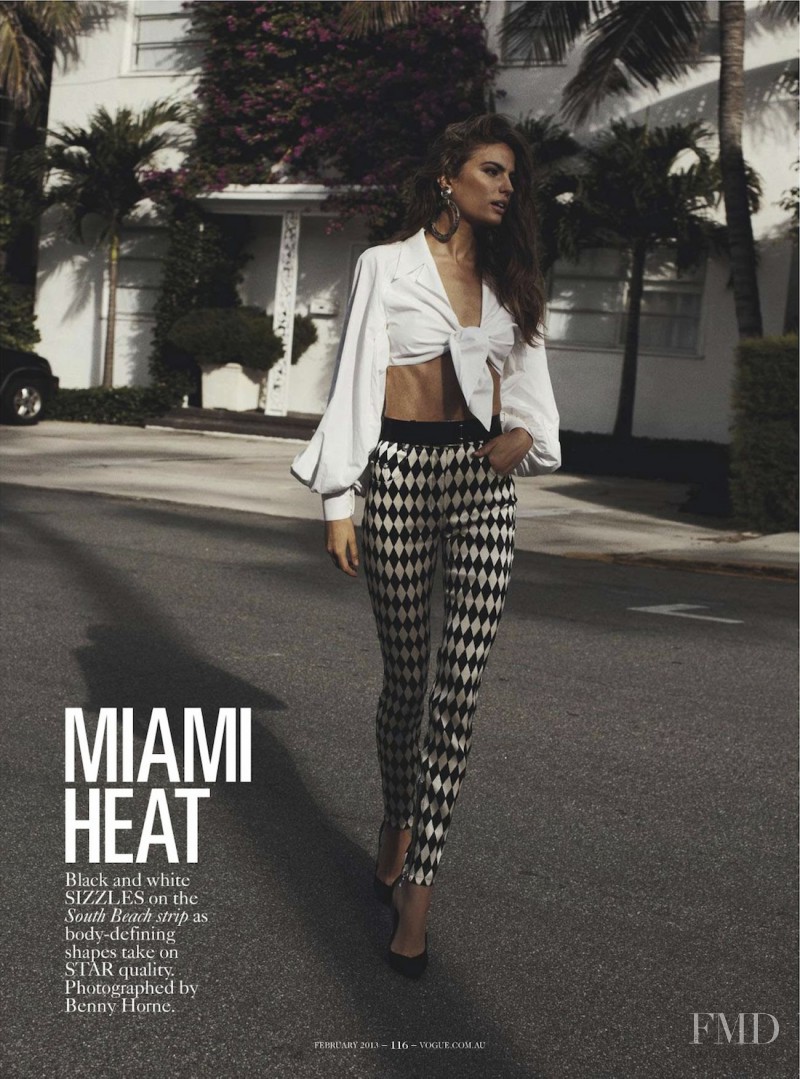Cameron Russell featured in Miami Heat, February 2013