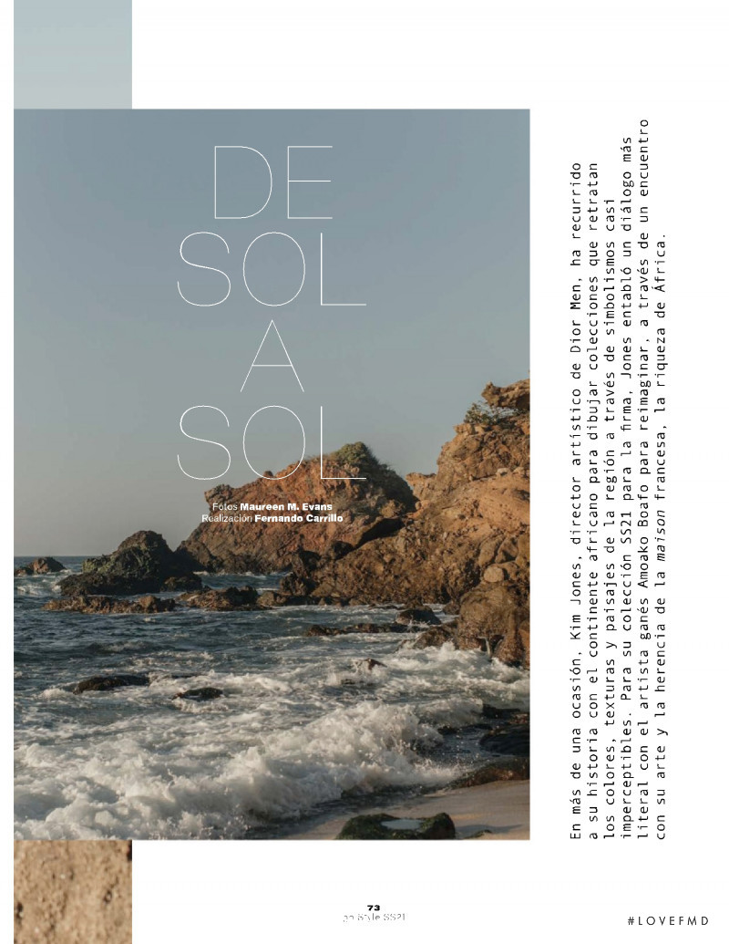 Magdaleno Delgado featured in De Sol A Sol, March 2021