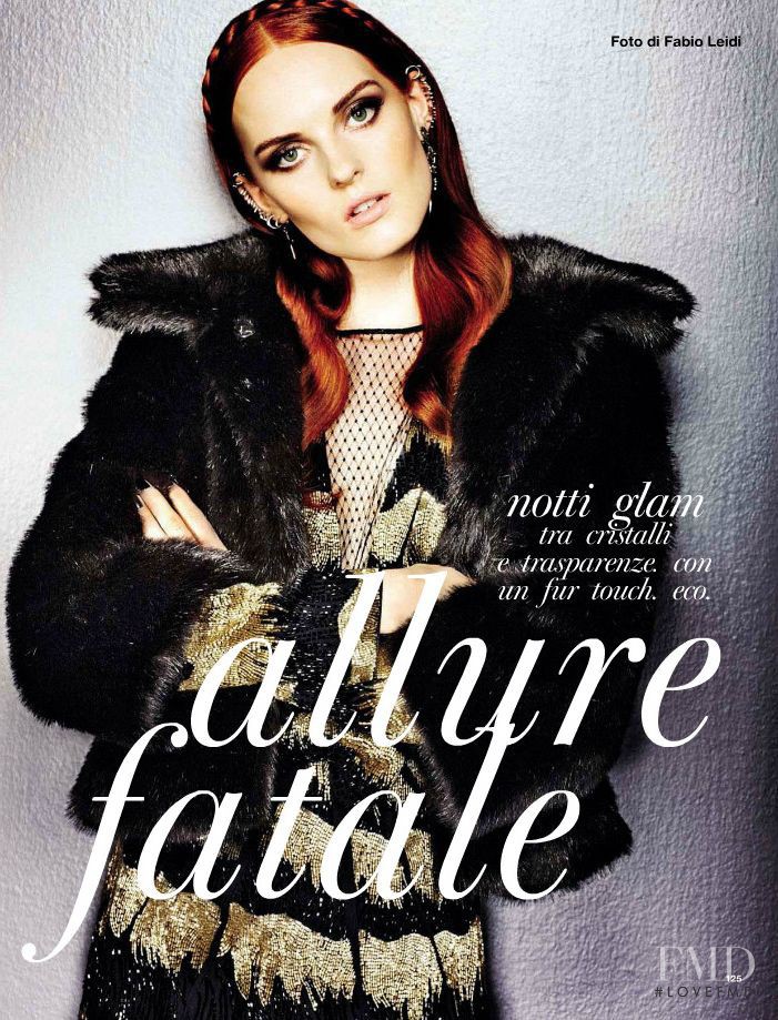 Karoline Bjørnelykke featured in Allure Fatale, January 2013