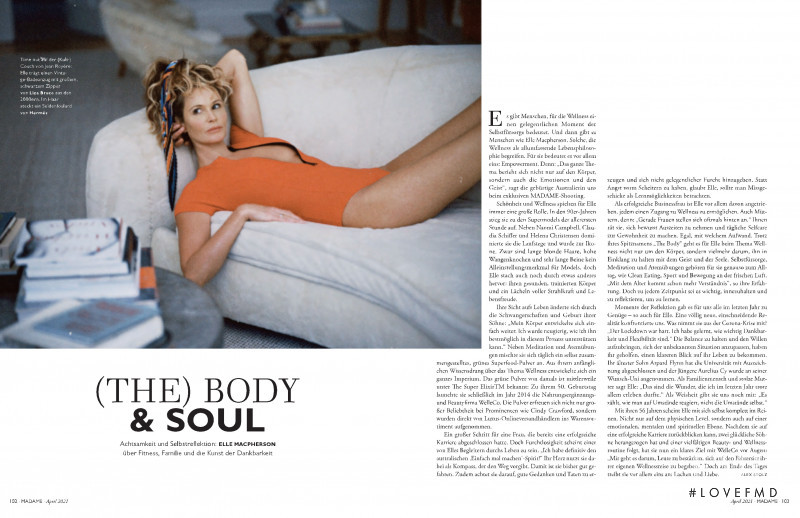 Elle Macpherson featured in The Body , April 2021