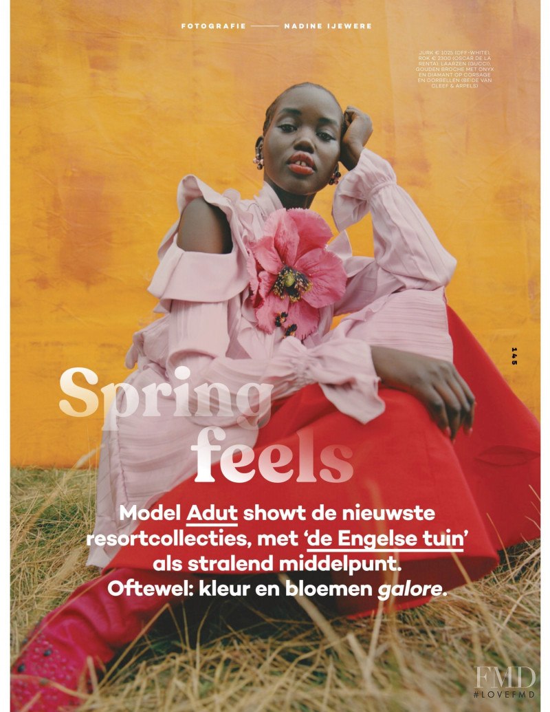 Adut Akech Bior featured in Spring feels, April 2021