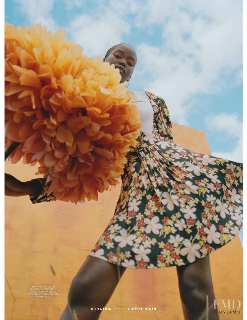 Adut Akech Bior featured in Spring feels, April 2021