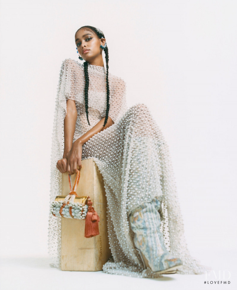 Blesnya Minher featured in Kim Jones Couture, April 2021