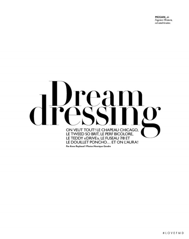 Dream Dressing, January 2013