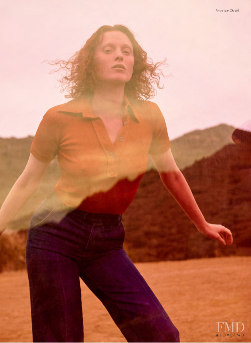 Karen Elson featured in Sous le soleil, May 2021