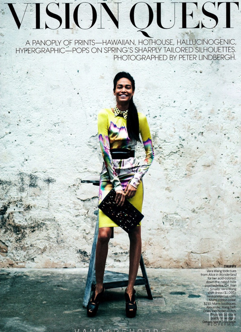 Joan Smalls featured in Vision Quest, March 2012
