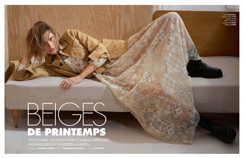 Cato van Ee featured in Beiges De Printemps, April 2021