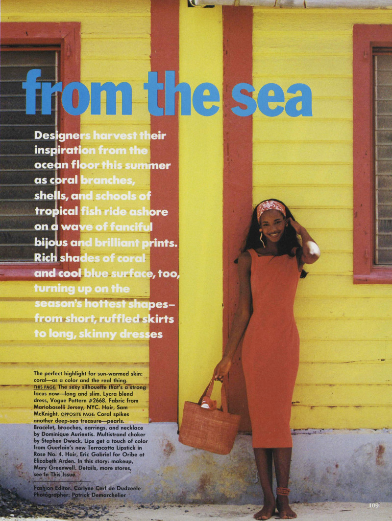 Christy Turlington featured in From the Sea, June 1992