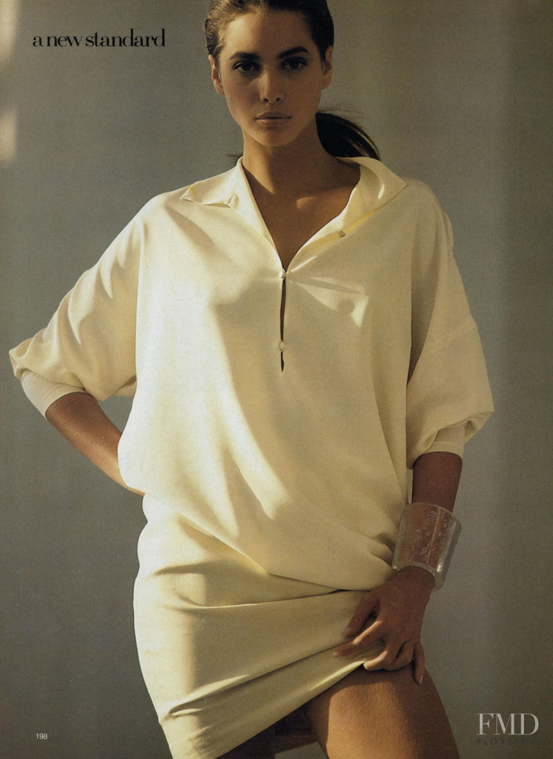 Christy Turlington featured in A New Standard, January 1988