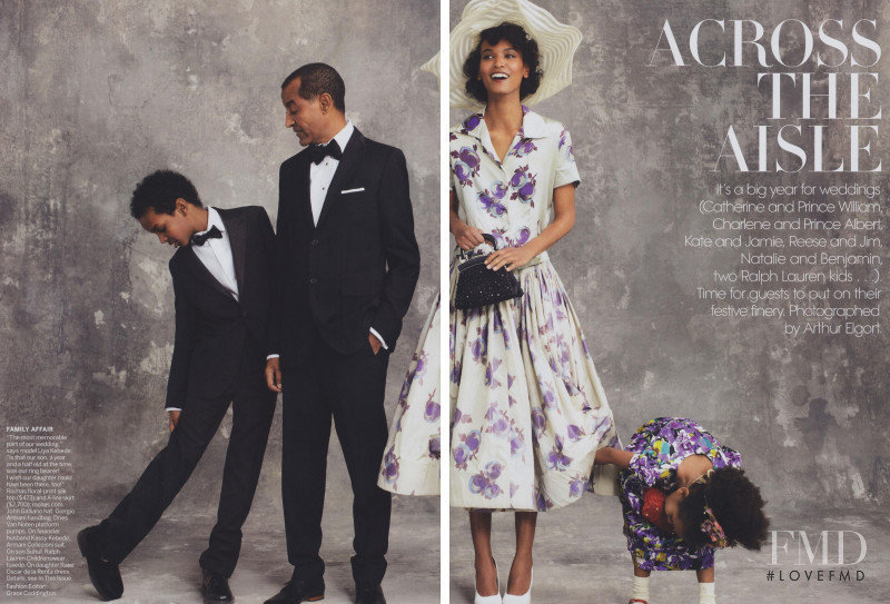 Liya Kebede featured in Across the Aisle, April 2011