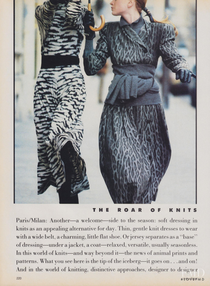 Christy Turlington featured in Paris/Milan: The Shape, June 1986