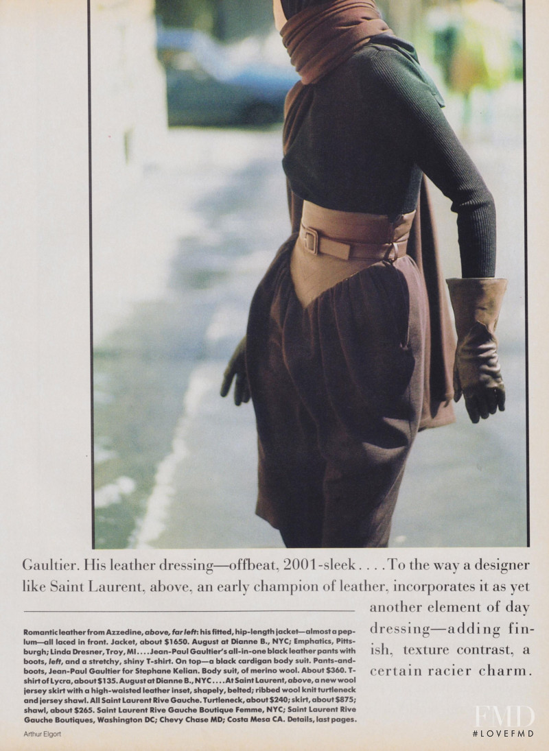 Christy Turlington featured in Paris/Milan: The Shape, June 1986