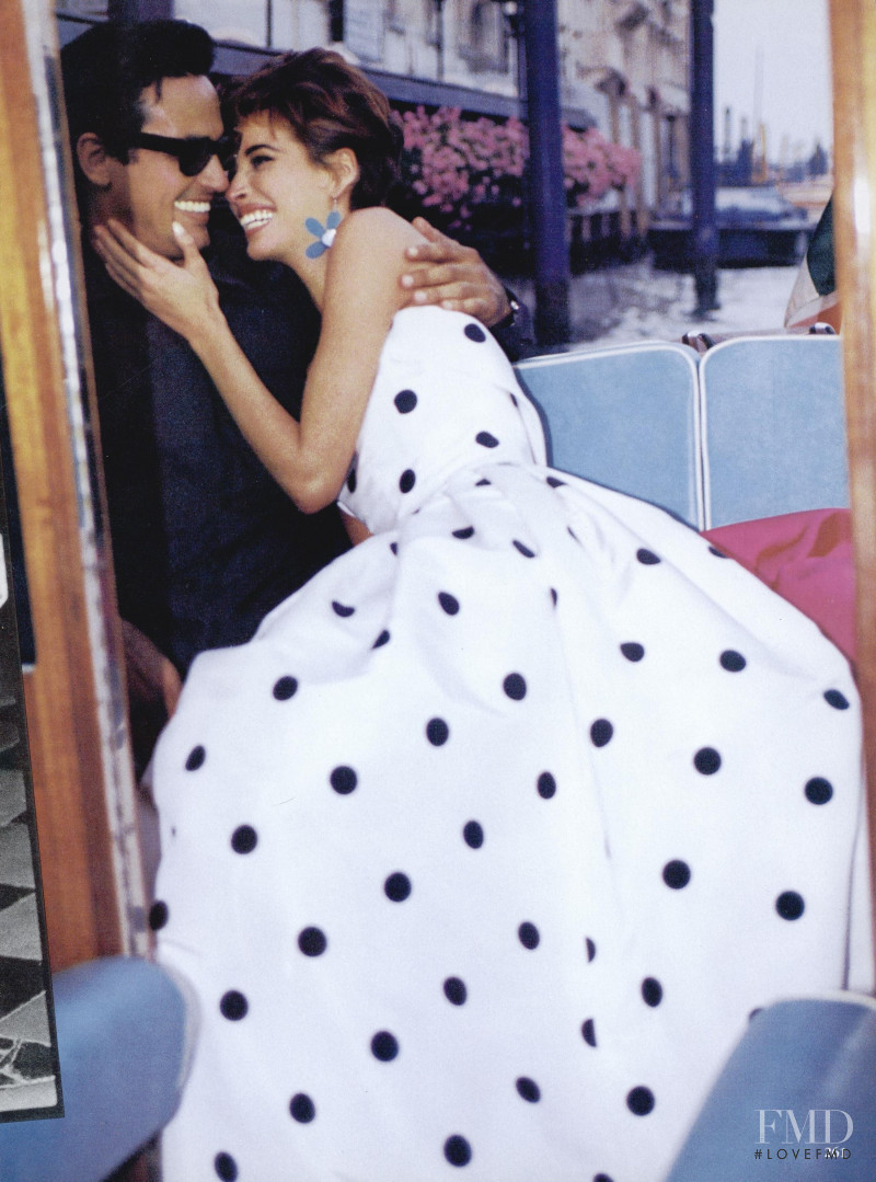 Christy Turlington featured in Venetian Holiday, December 1990