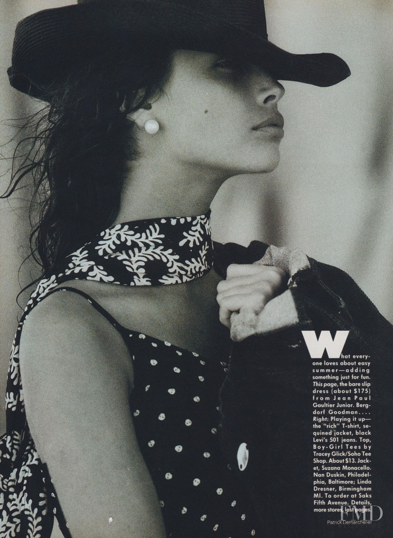 Christy Turlington featured in Free Spirit, Summer Style, April 1988