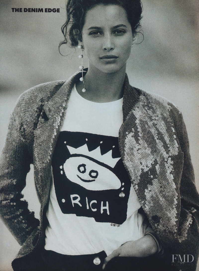 Christy Turlington featured in Free Spirit, Summer Style, April 1988