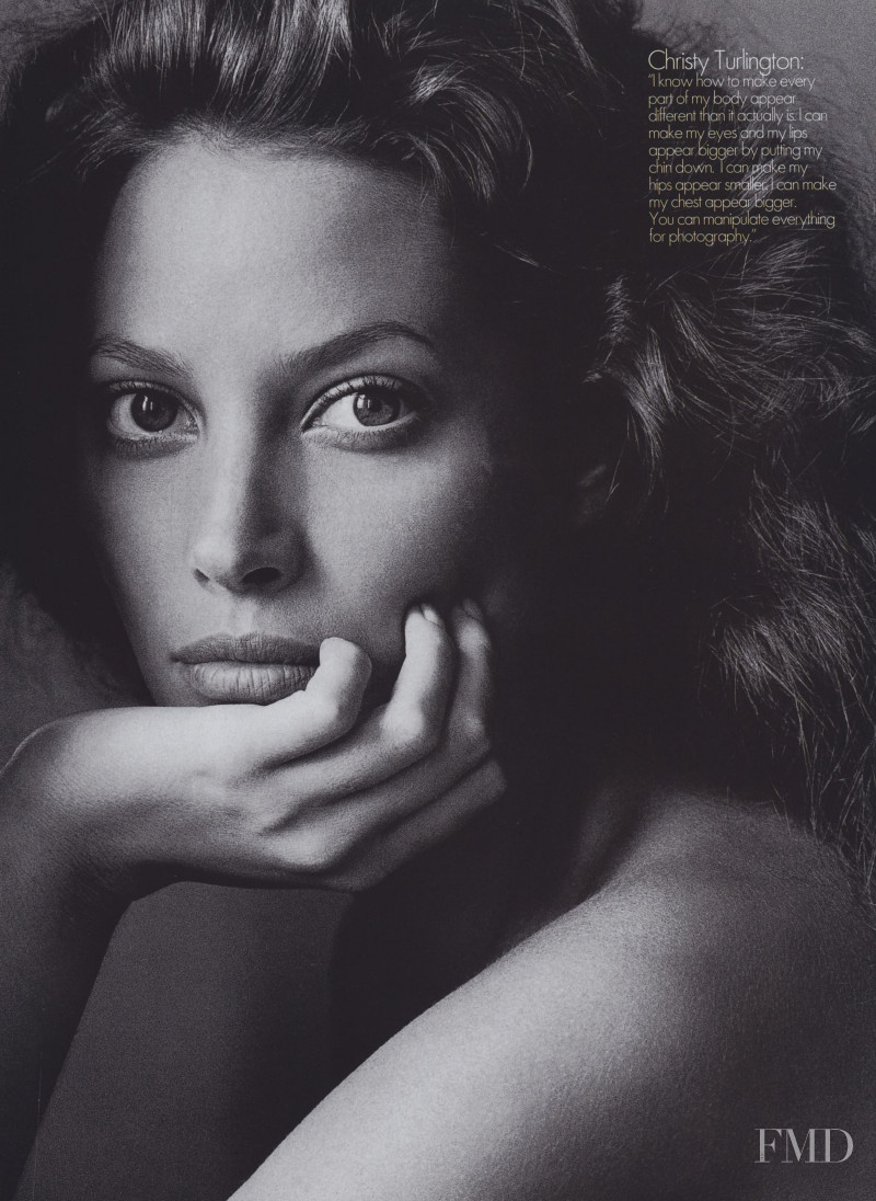 Christy Turlington featured in Nobody\'s Perfect, September 1994
