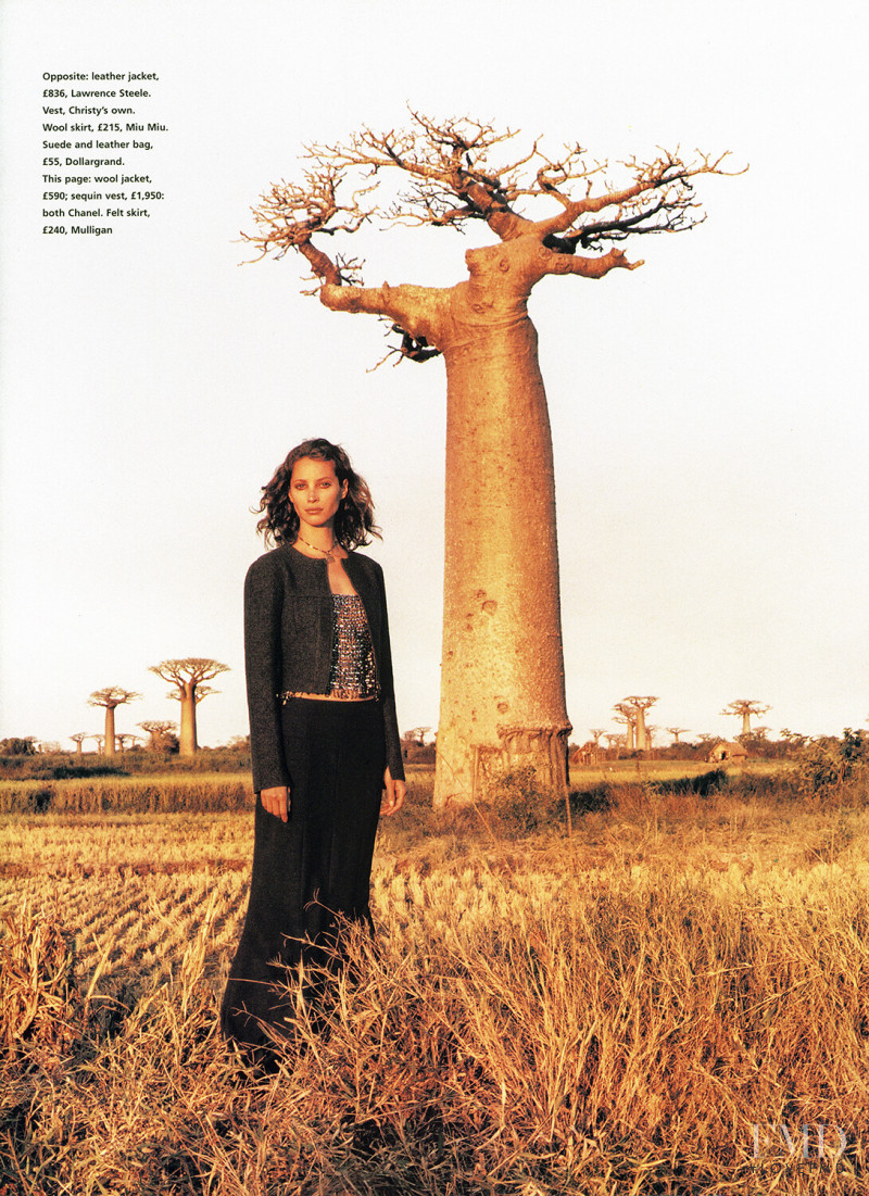 Christy Turlington featured in Madagascar, October 1999