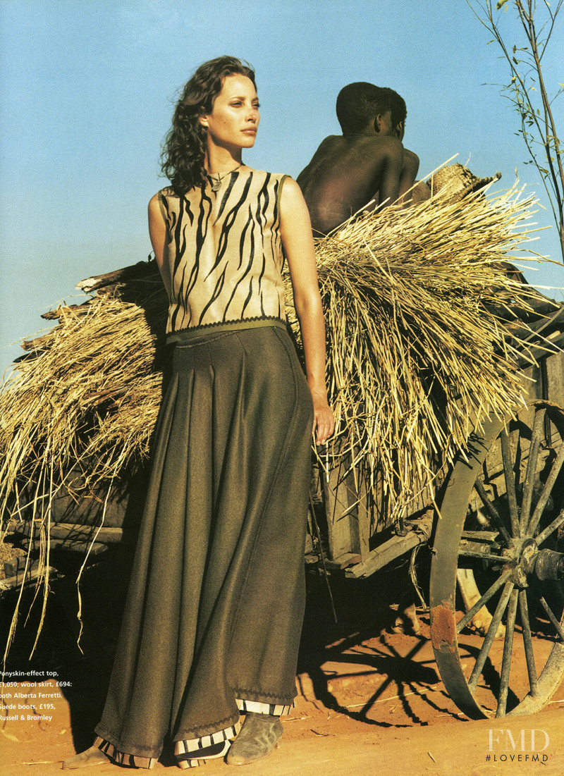 Christy Turlington featured in Madagascar, October 1999