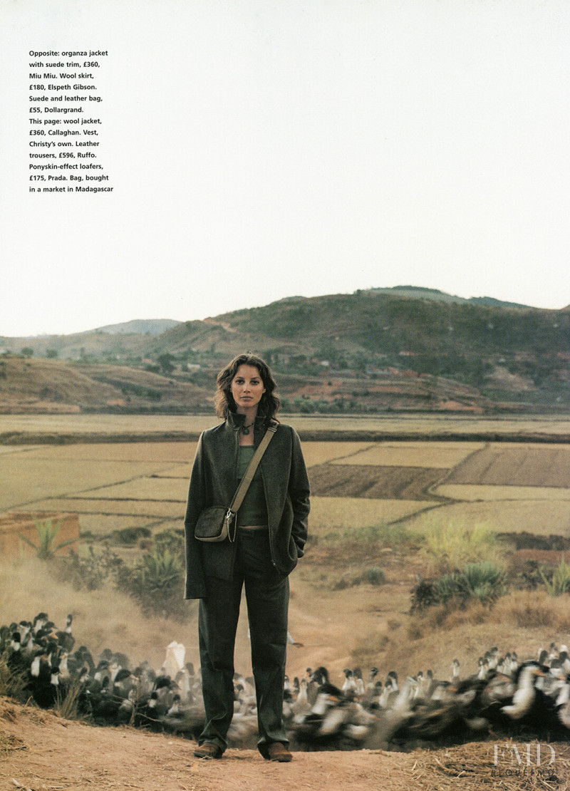 Christy Turlington featured in Madagascar, October 1999