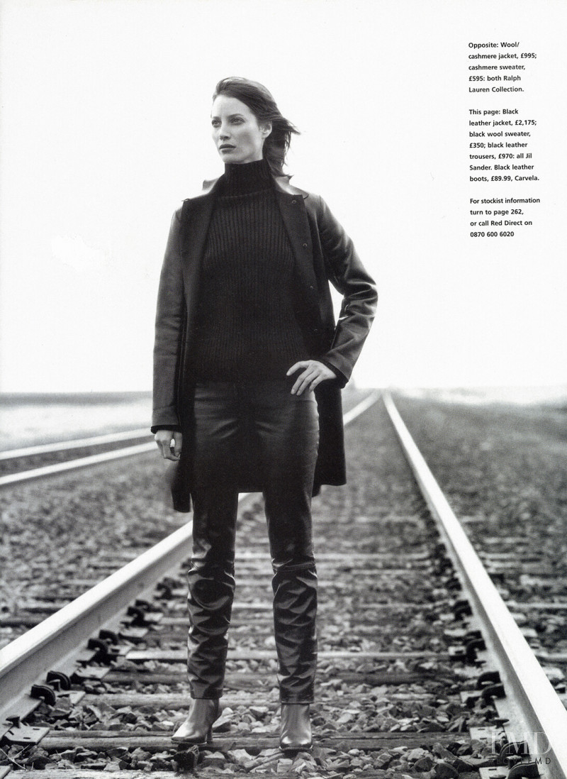 Christy Turlington featured in Look Sharp, October 2000