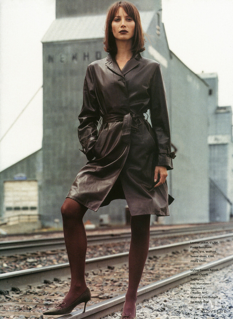 Christy Turlington featured in Look Sharp, October 2000