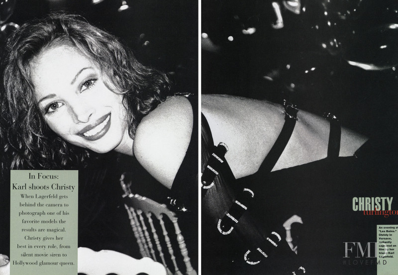 Christy Turlington featured in Christy passionately, December 1995