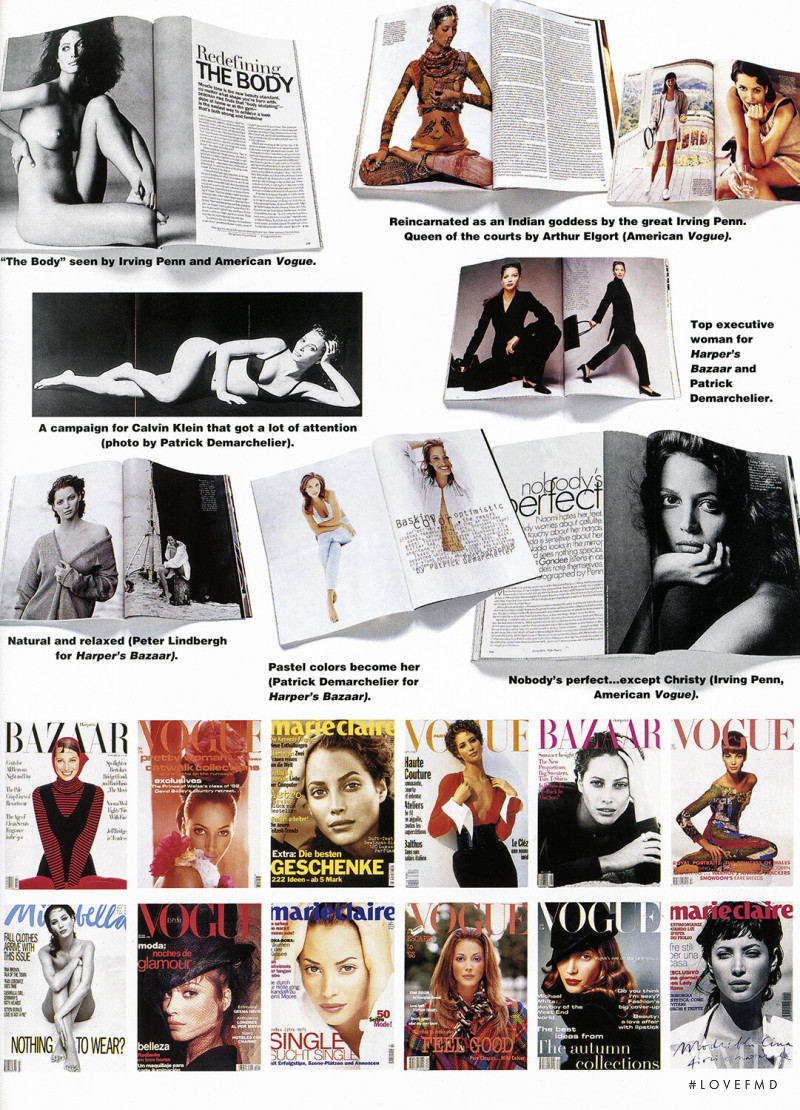 Christy Turlington featured in Christy passionately, December 1995