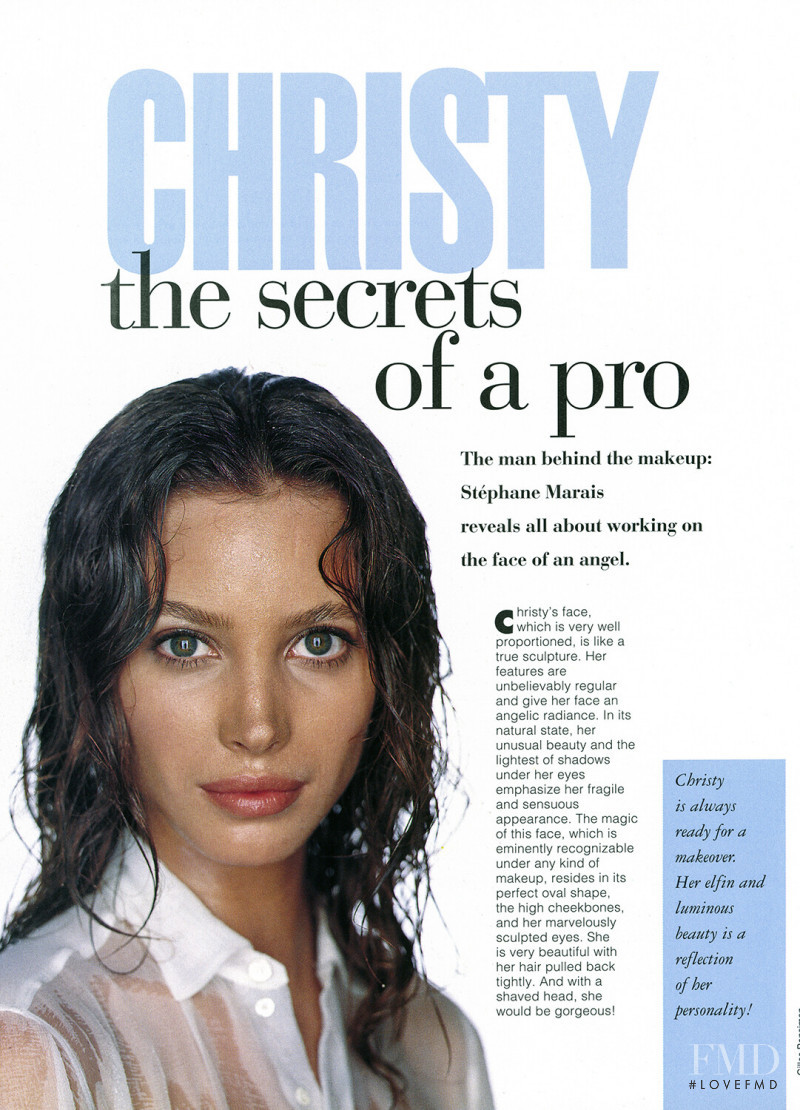 Christy Turlington featured in Christy passionately, December 1995