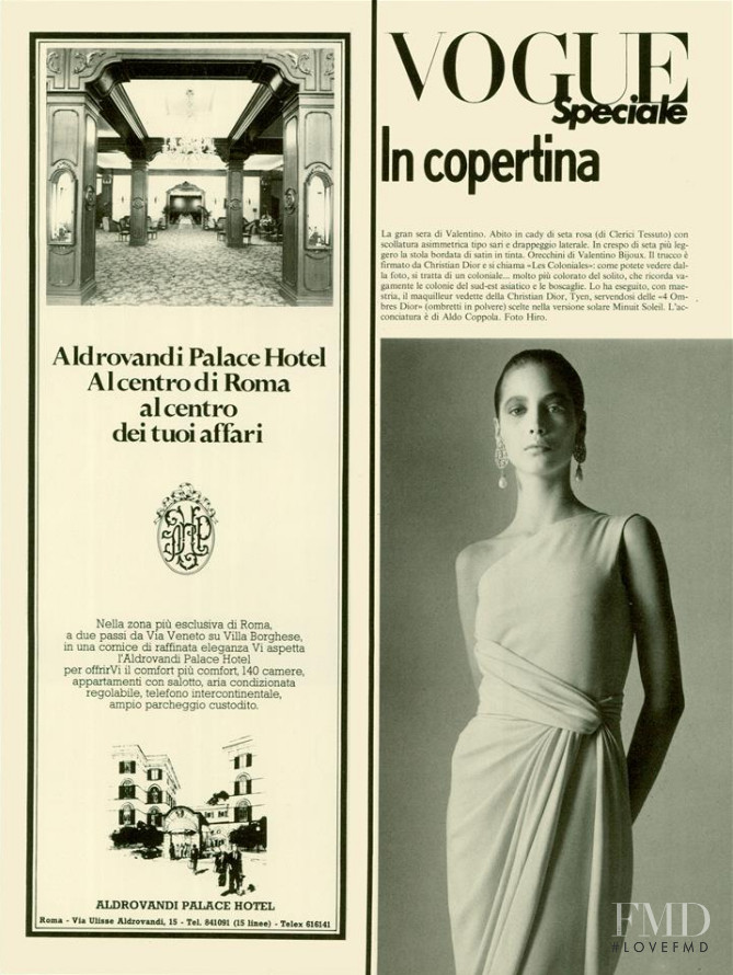 Christy Turlington featured in Milano Gran Sera: Giorgio Armani - In Lungo e Lucente Fuori Dagli Schemi, March 1986