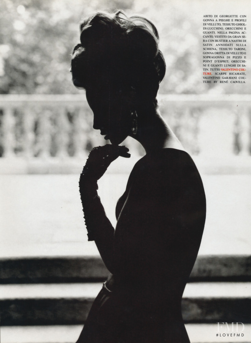 Christy Turlington featured in Indiscutibilmente Chic, September 1991