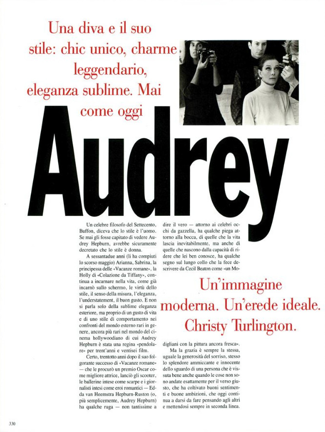 Audrey Hepburn: Una Diva e Il Suo Stile, September 1991