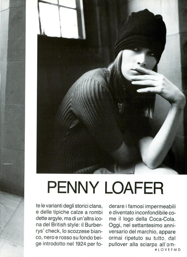 Meghan Douglas featured in Campus Beat: Preppy - Il Nuovo Stile, March 1994