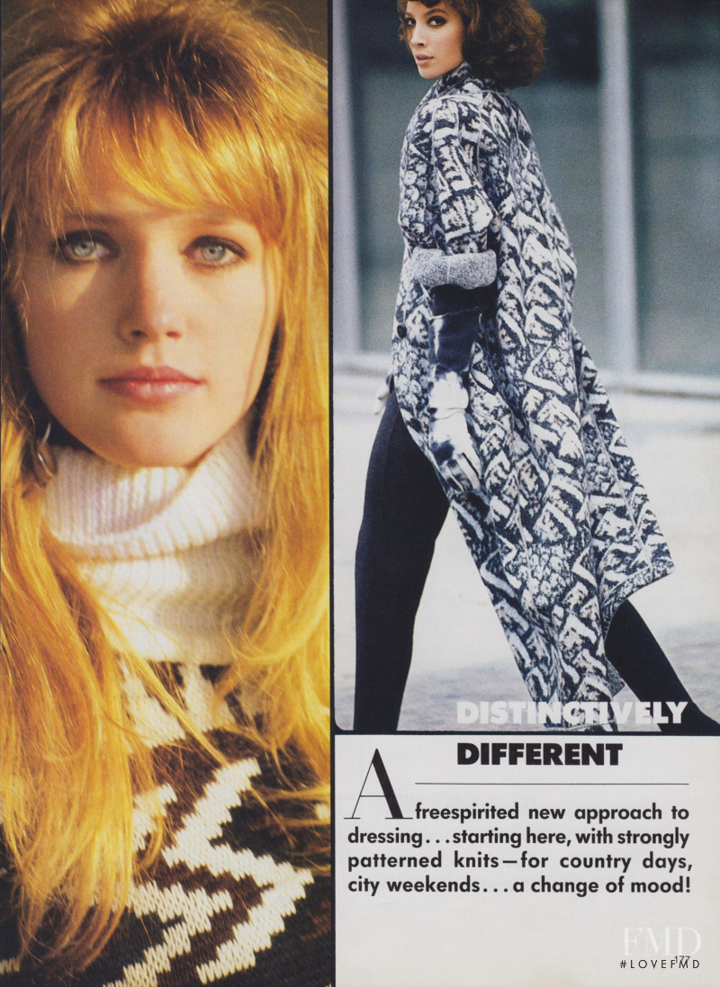 Christy Turlington featured in Distinctively Different, July 1986