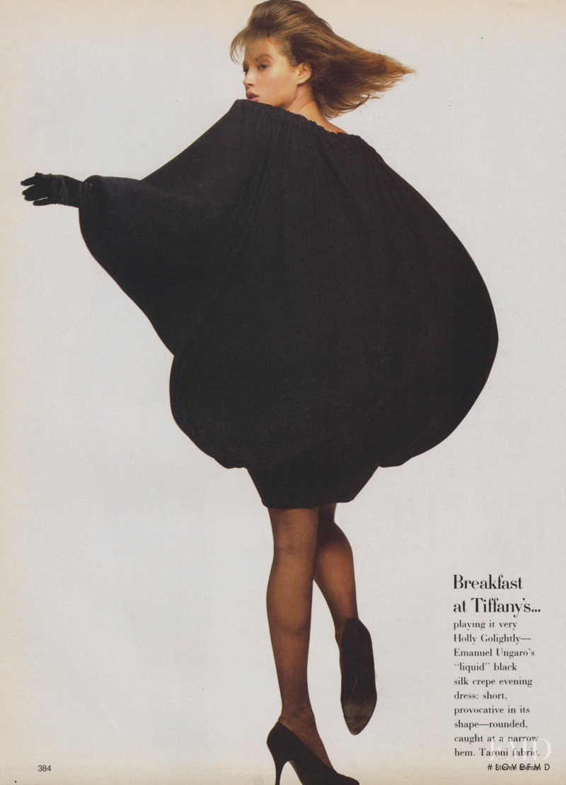 Christy Turlington featured in Back to the Future, November 1986