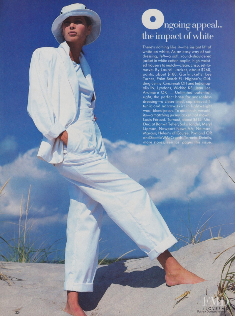 Christy Turlington featured in Ongoing Appeal, December 1986