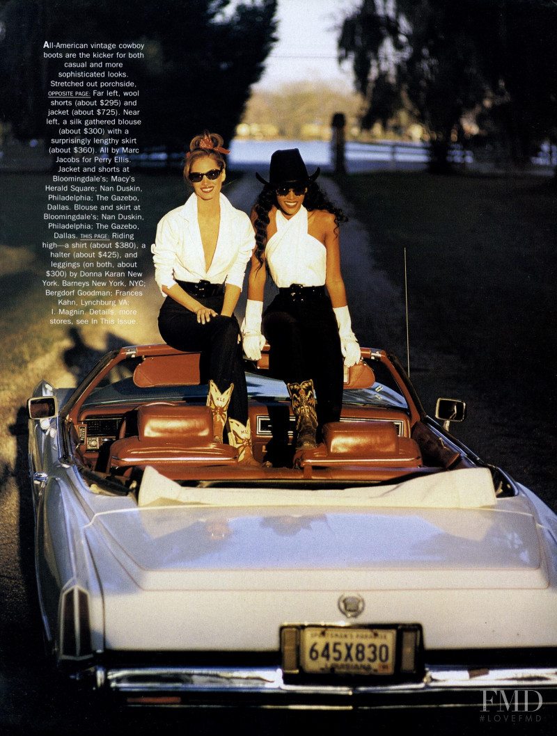 Christy Turlington featured in Born in the USA, February 1992