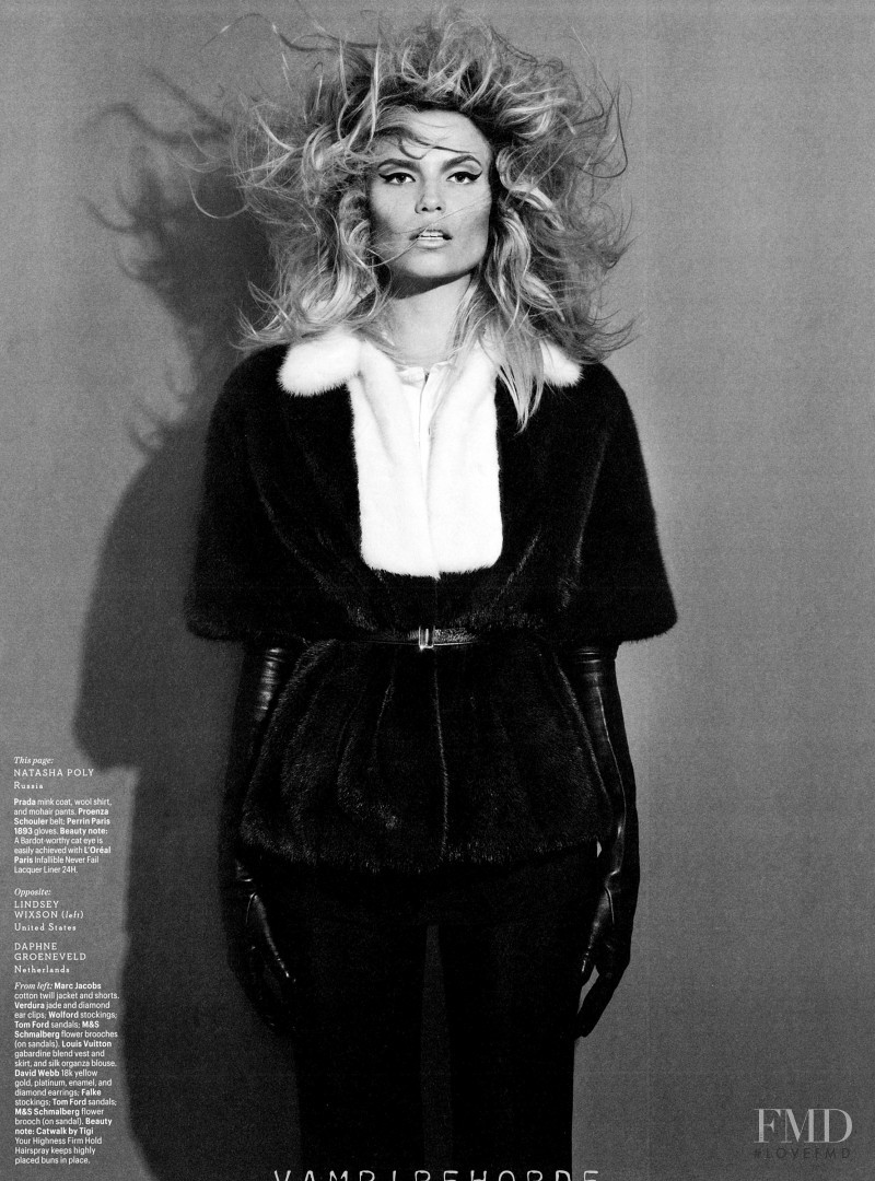 Natasha Poly featured in Model Mania, November 2012