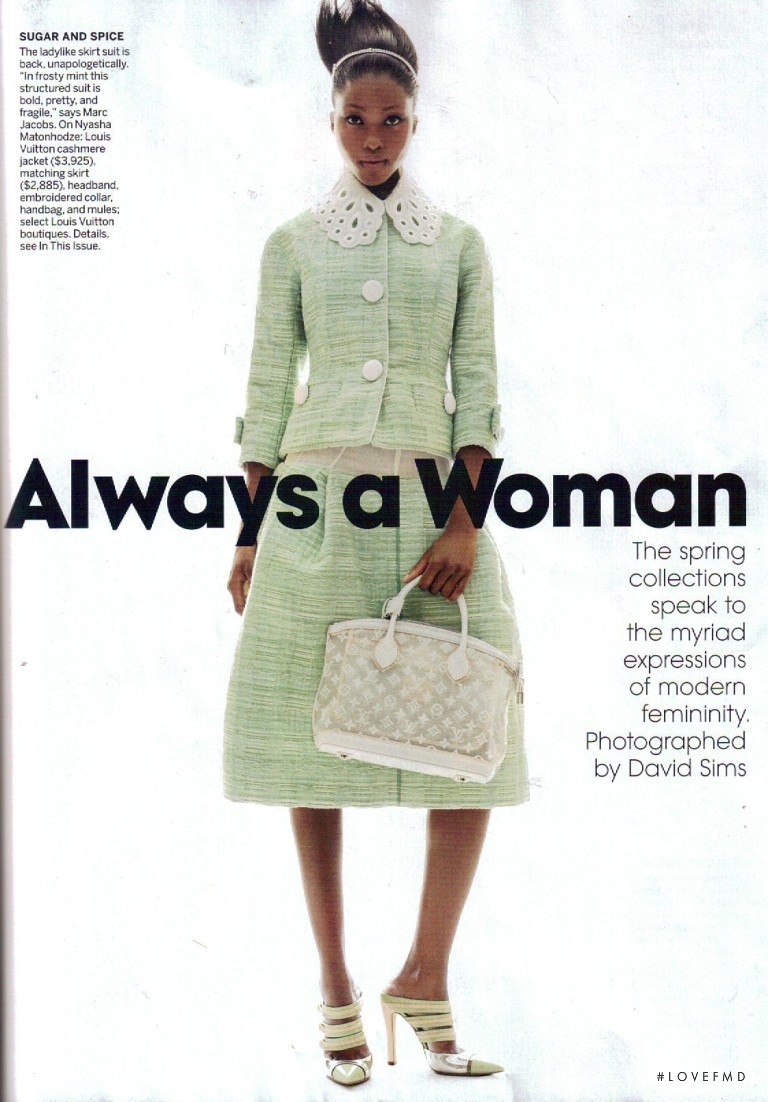 Nyasha Matonhodze featured in Always A Woman, January 2012
