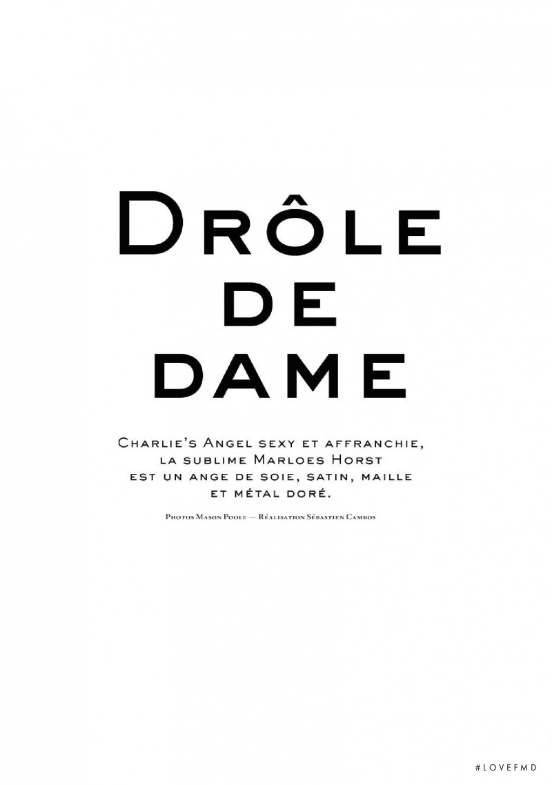 Drôle de Dame, February 2011