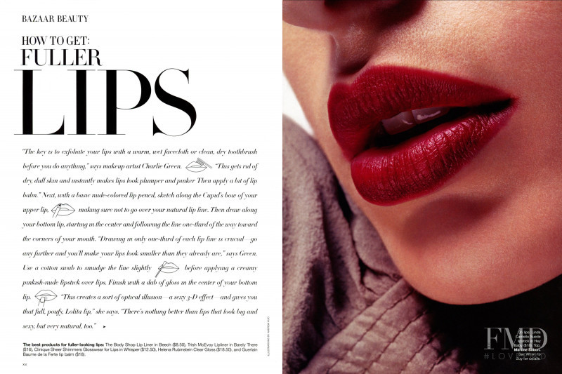 Carmen Kass featured in How To Get Flawless Skin, September 2002